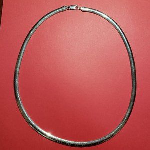 925 Sterling Silver Round Snake Chain Necklace